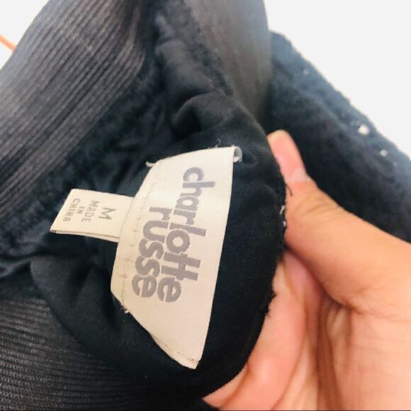 EUC Charlotte Russe Black Lace Mini Skirt Small - Picture 3 of 4